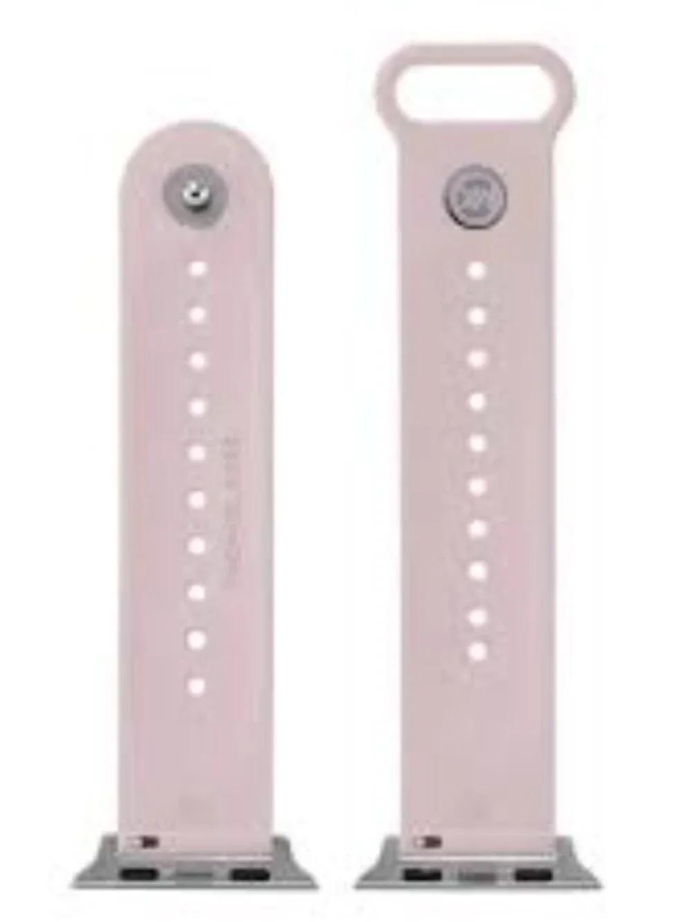 $100 Michael Kors Women's Blush Rubber Pink Apple Watch Band Strap 38-40mm